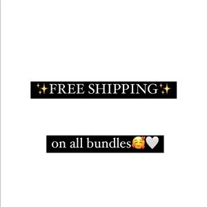 FREE SHIPPING ON BUNDLES
